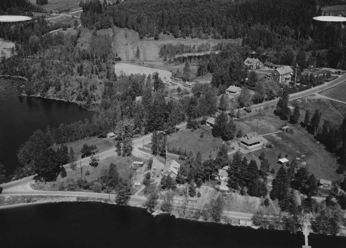 Flygfoto över Röhälla i Tranås, Jönköpings län. Nr R 667
