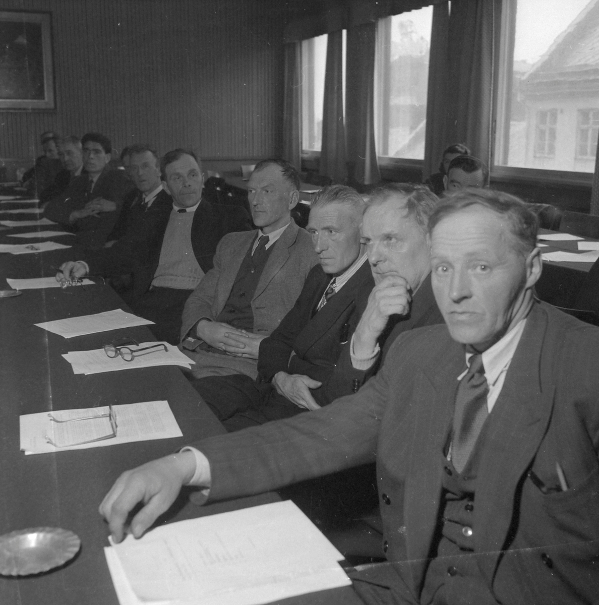 Landbruksuka 1953. Møte i Bonde- og småbrukarlaget
