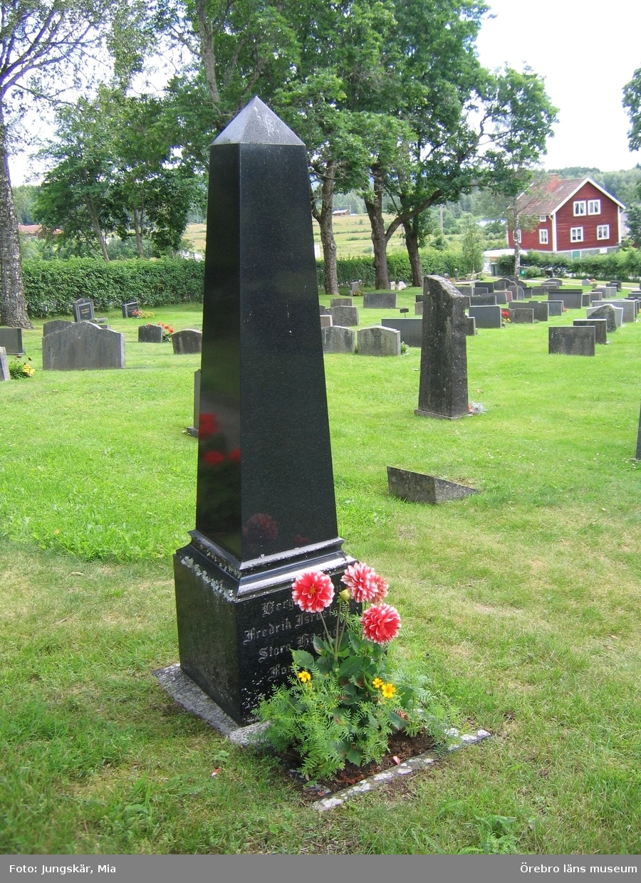 Hjulsjö nya kyrkogård Inventering av kulturhistoriskt värdefulla gravvårdar 2007, Kvarter 6.