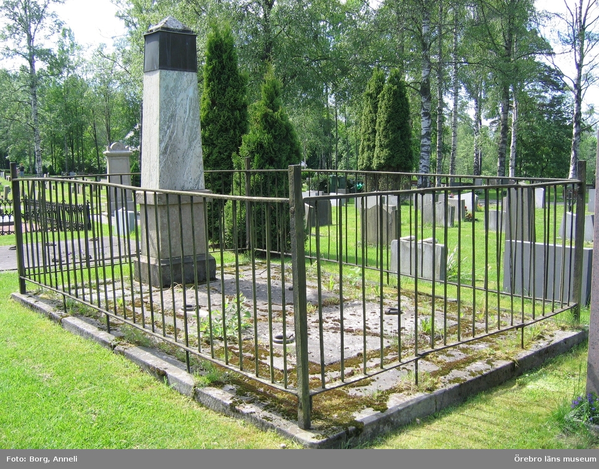 Hällefors norra kyrkogård Inventering av kulturhistoriskt värdefulla gravvårdar 2007, Kvarter E.