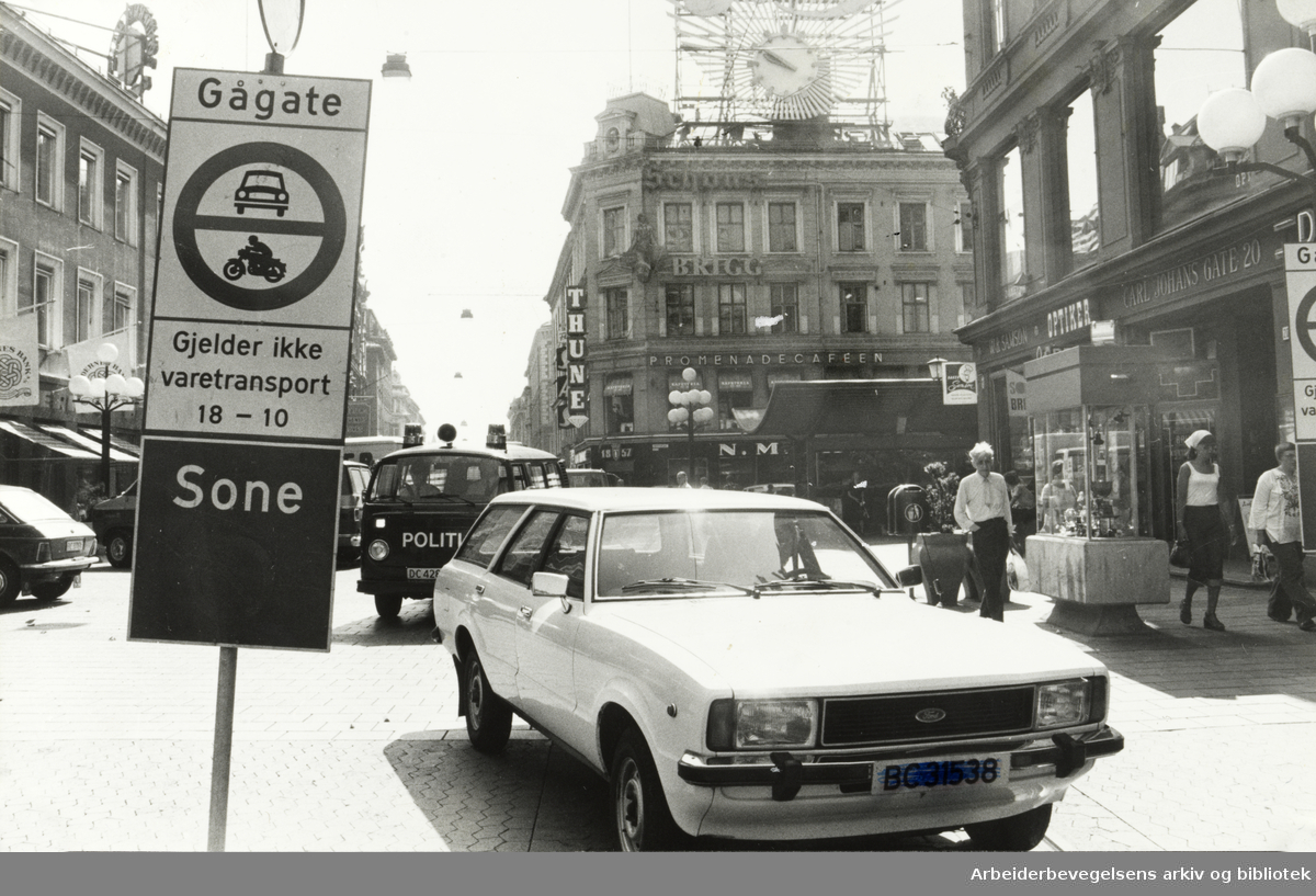 Karl Johans gate. Oktober 1978
