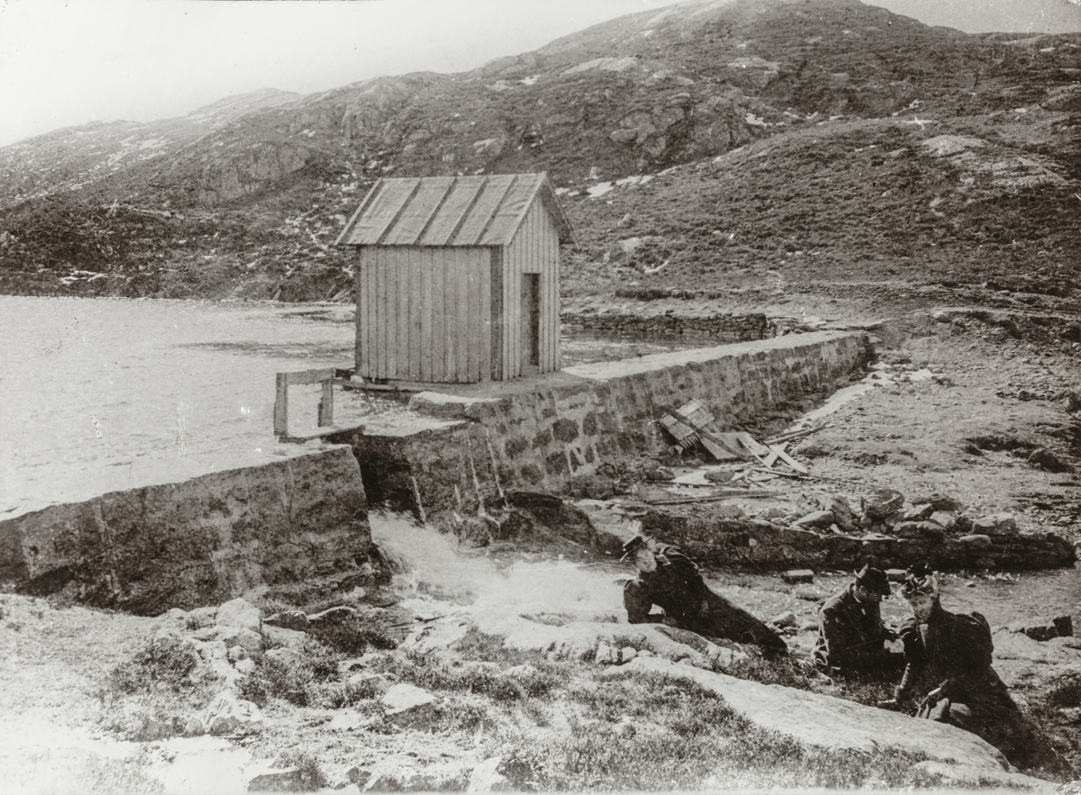 Parti fra Eivindsvannet sett mot sydøst, ca. 1900.