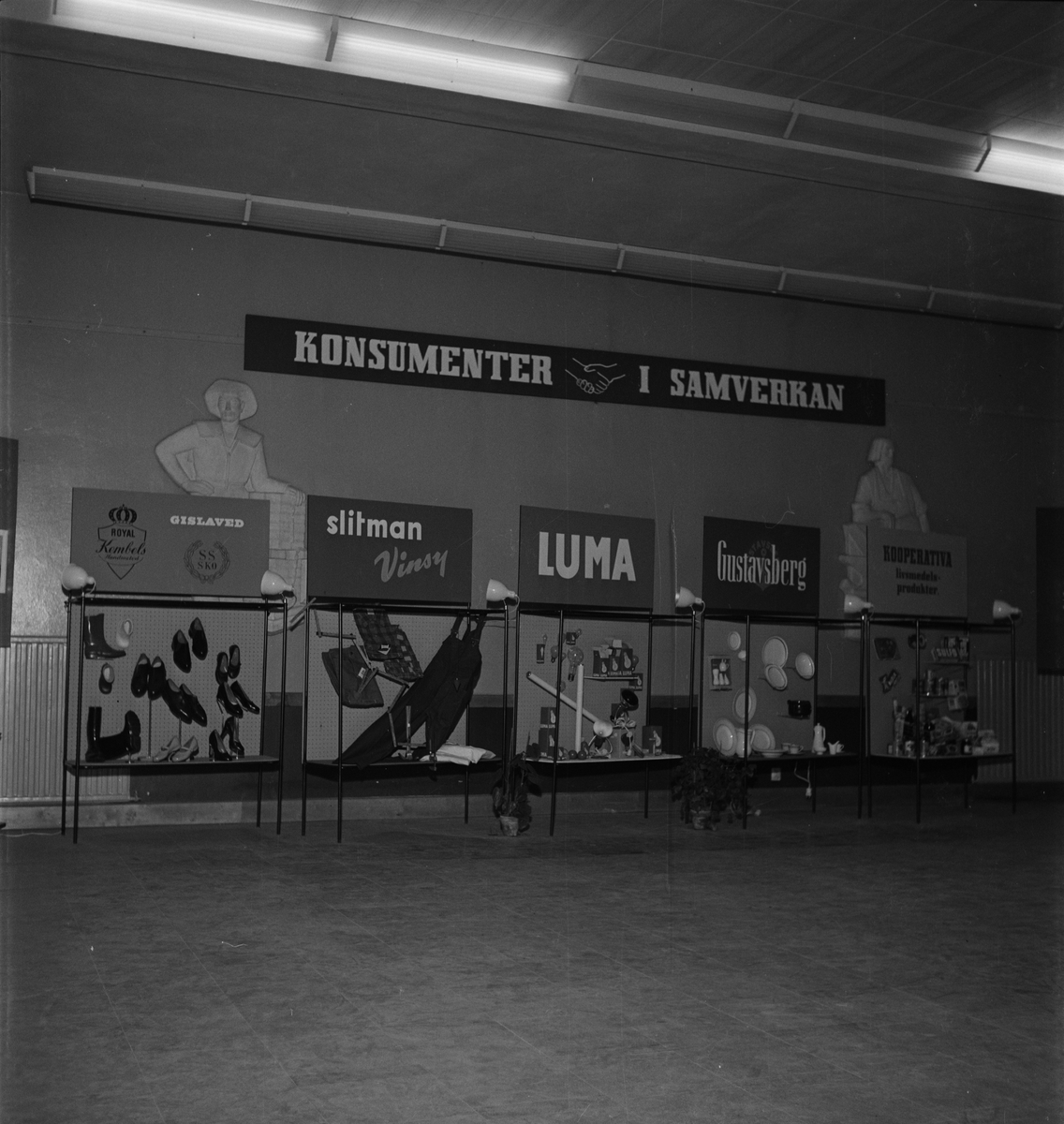 ABF - utställning i Folkets Hus, Uppsala 1955