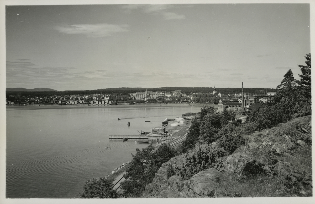 Utsikt från Köpmanberget mot Hudiksvall.
