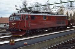 Elektrisk lokomotiv El 14 2173 på Charlottenberg stasjon