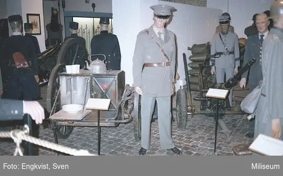 Museum, Malmö. Kokkärra. Uniform m/1939. 20 mm lvakan.