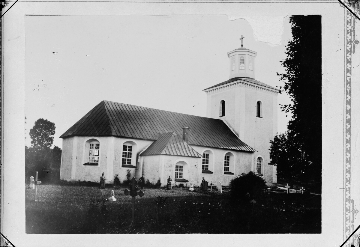Reprofotografi - Östhammars kyrka, Östhammar, Uppland omkring 1890