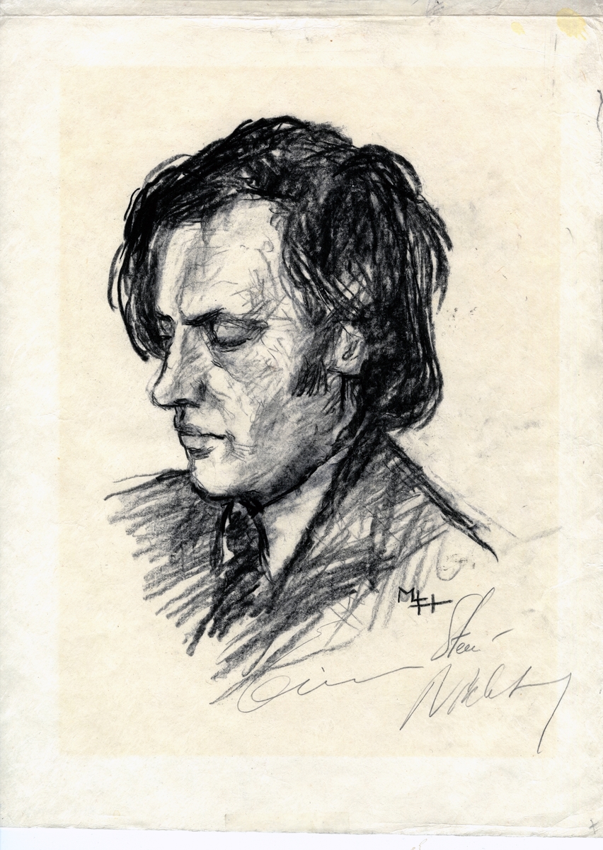 Portrett i profil av Einar Steen Nøkleberg.