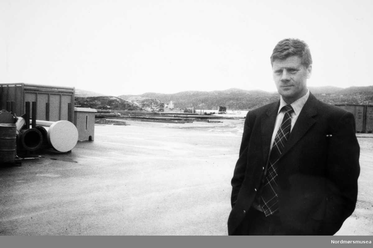 "Gunnar Backer". Bildet er fra avisa Tidens Krav sitt arkiv i tidsrommet 1970-1994. Nå i Nordmøre museums fotosamling.