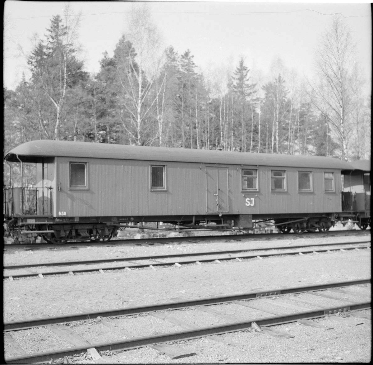 Statens Järnvägar, SJ BFop 658 kombinerad person och resgodsvagn.