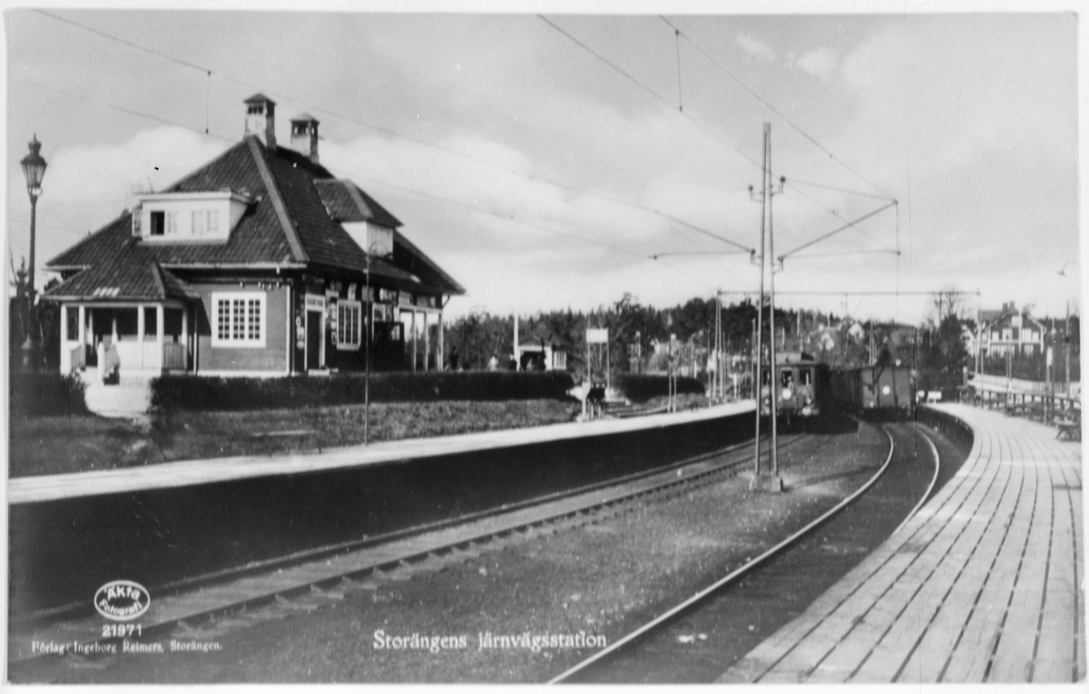 Järnvägsstation Storängen.