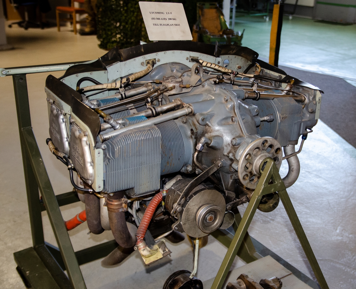 Flygmotor Lycoming LY-5 tillhör Fpl SK61 (61015).