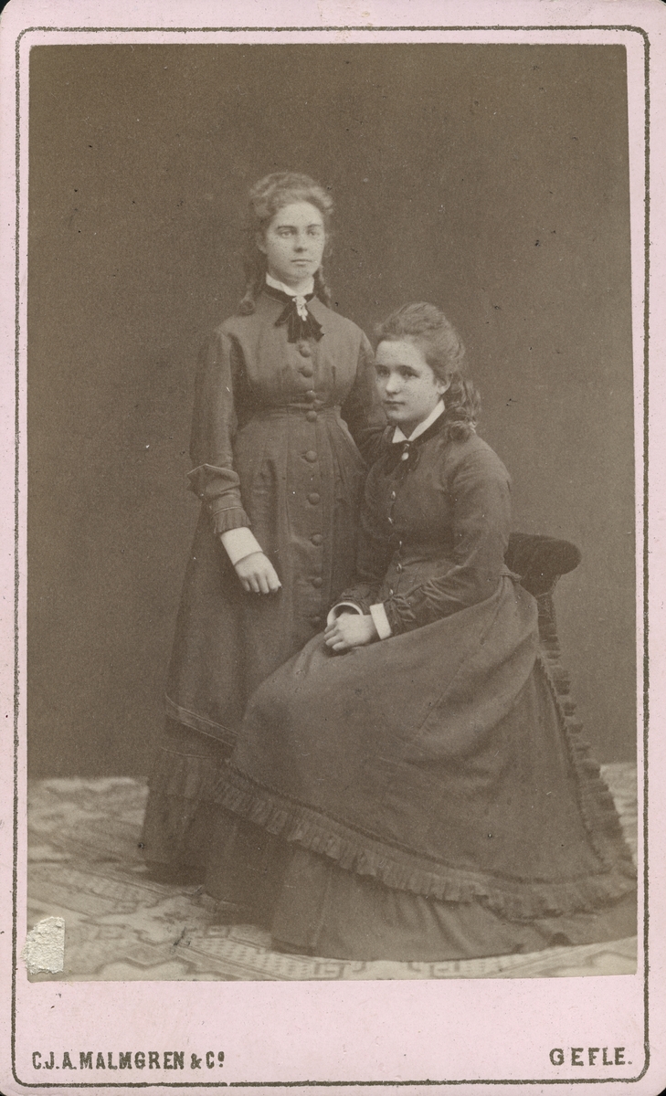 Clara Bäcklin och fröken Liljeström.