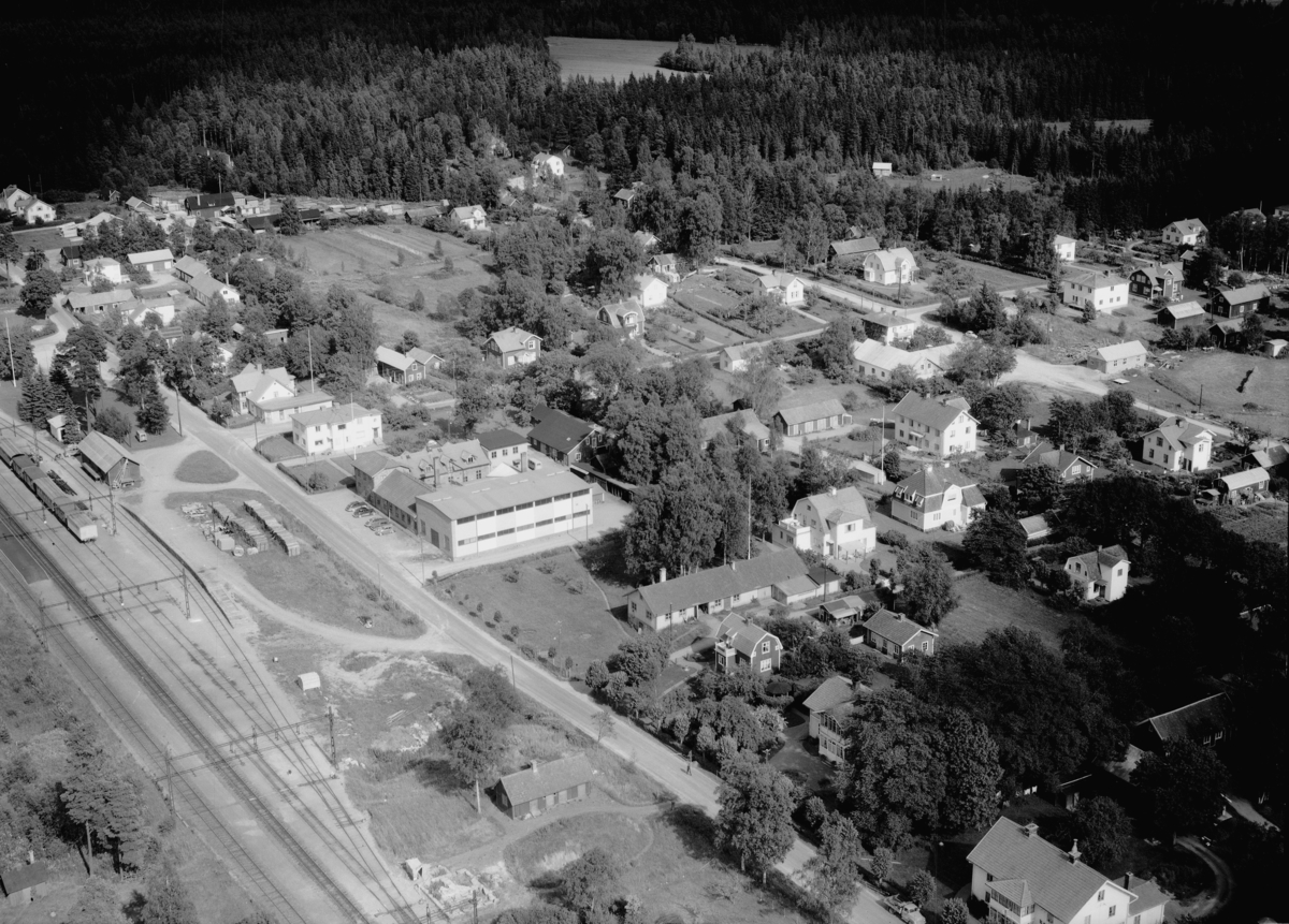 Flygfoto över Norra Solberga i Nässjö kommun, Jönköpings län. 1185/1962