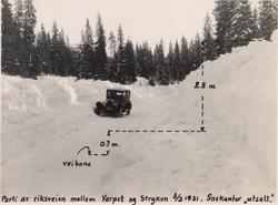 Snerydding i Oppland 1930-1931