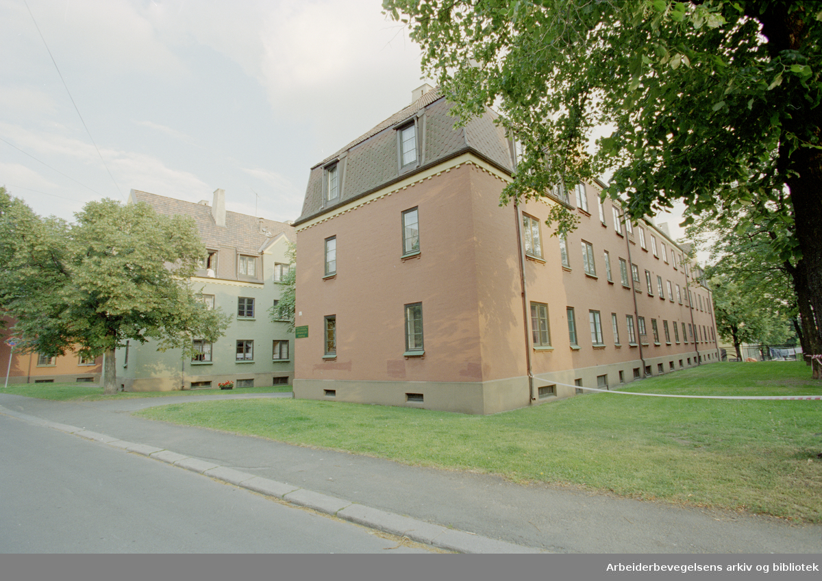 Oslo: Pontoppidans gate 11- 15 tilhører det rivertzske kompleks.24. juli 1996