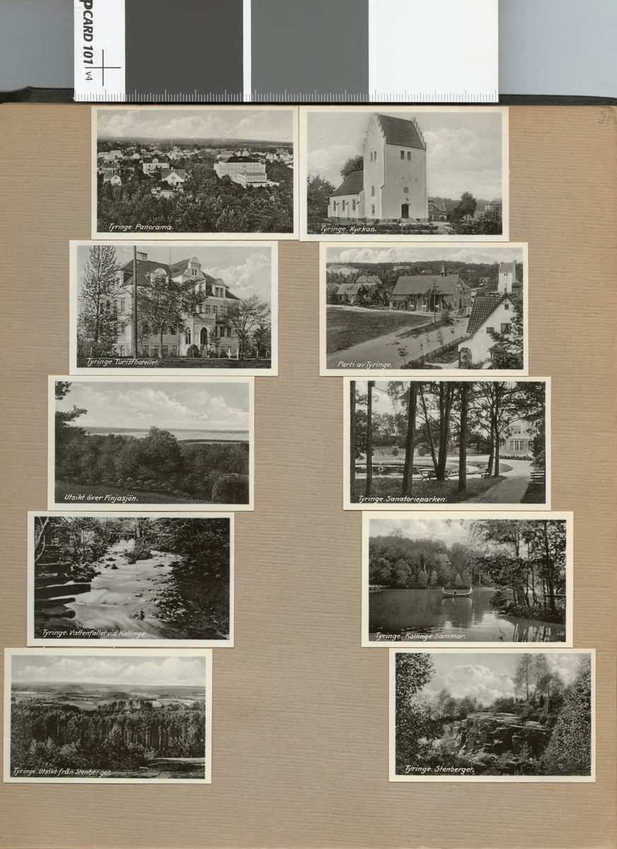 Text i fotoalbum: "Beredskapstjänst april-okt 1940 vid Fältpost. Tyringe sanatorieparken".