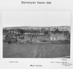 Skarremyren Vaaren 1909. Mod Værlen. Gammel Lade. Hoppern. H