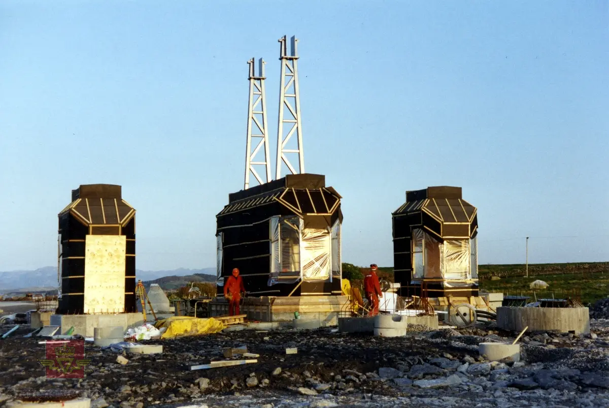 Rennfast, Sokn bomstasjon fra byggingen i 1991-1992.