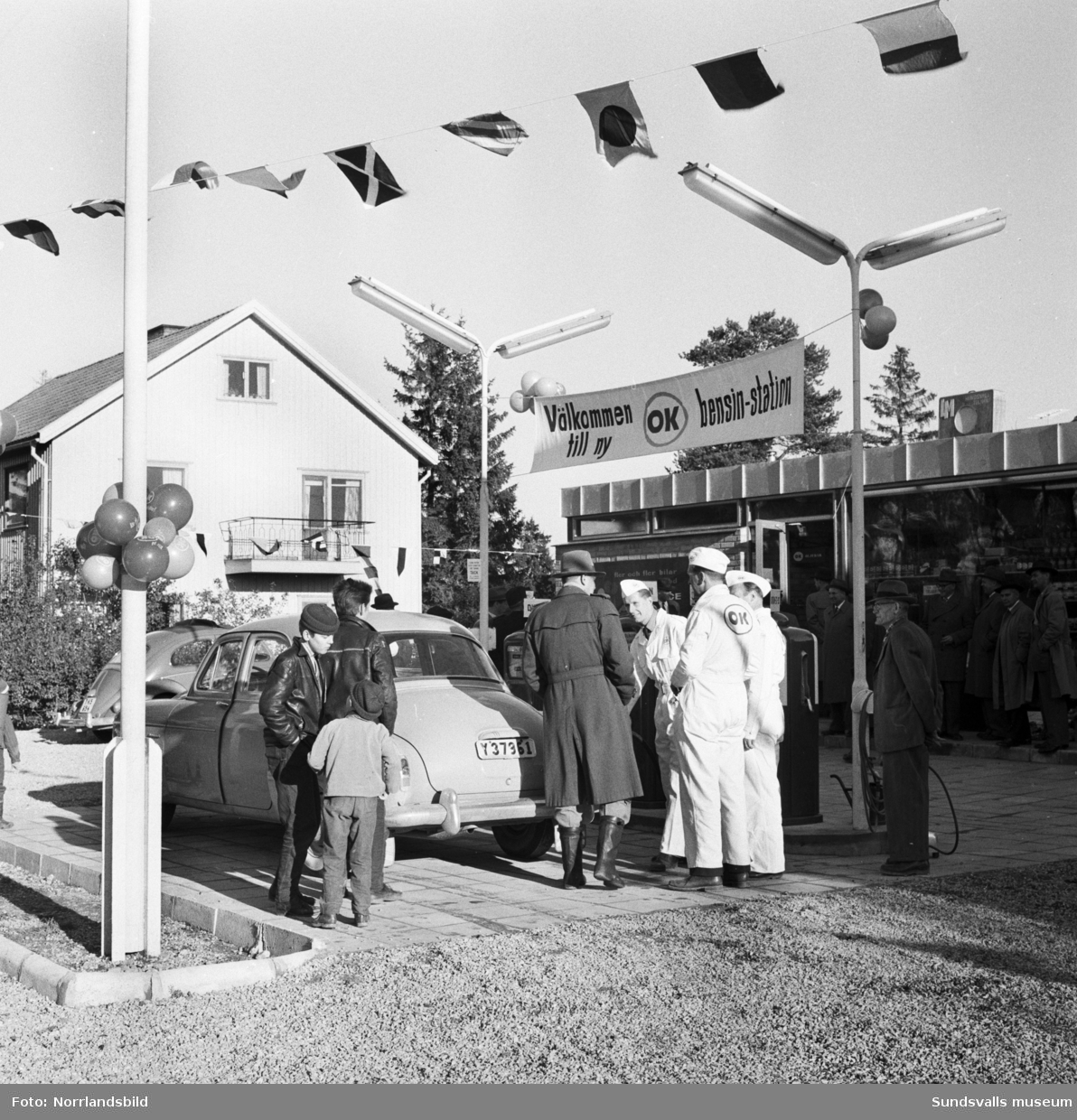 Invigning av OK bensinstation på Hagavägen.