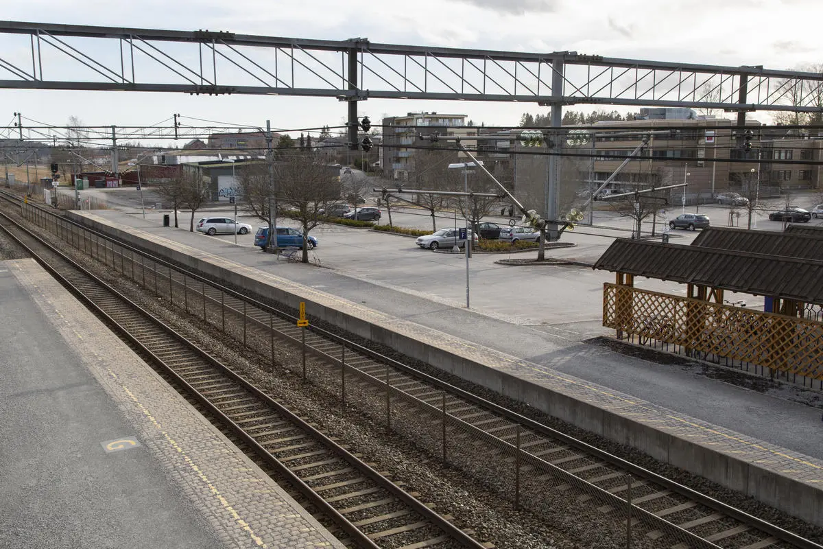 Ås togstasjon under koronanedstengningen