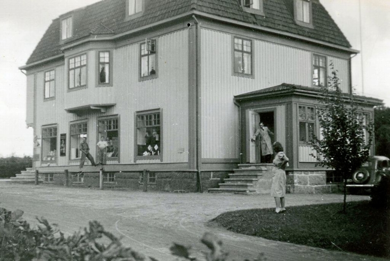 Svenssons affär, strax före branden 1943.