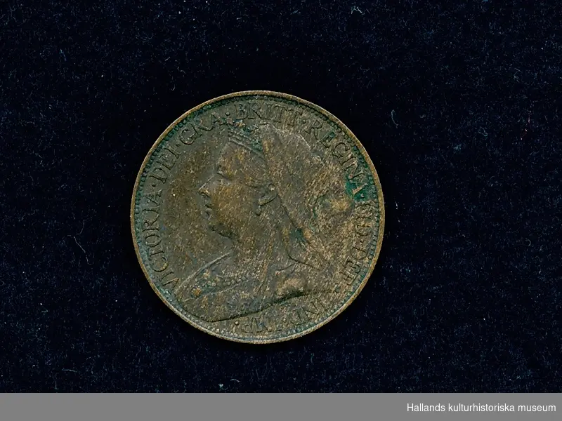 Engelskt mynt. 1 Farthing, 1896.
