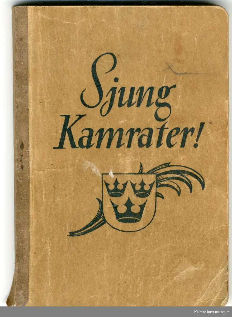 KLM 46117:7 Sånghäfte. 160 sidor med 100 stycken sångtexter, Utgiven av Elkan & Schildknecht, Emil Carelius Kungl. Hovmusikhandel, Stockholm. Tryck: Emil Kihlströms Tryckeri A.-B., Stockholm 1941.