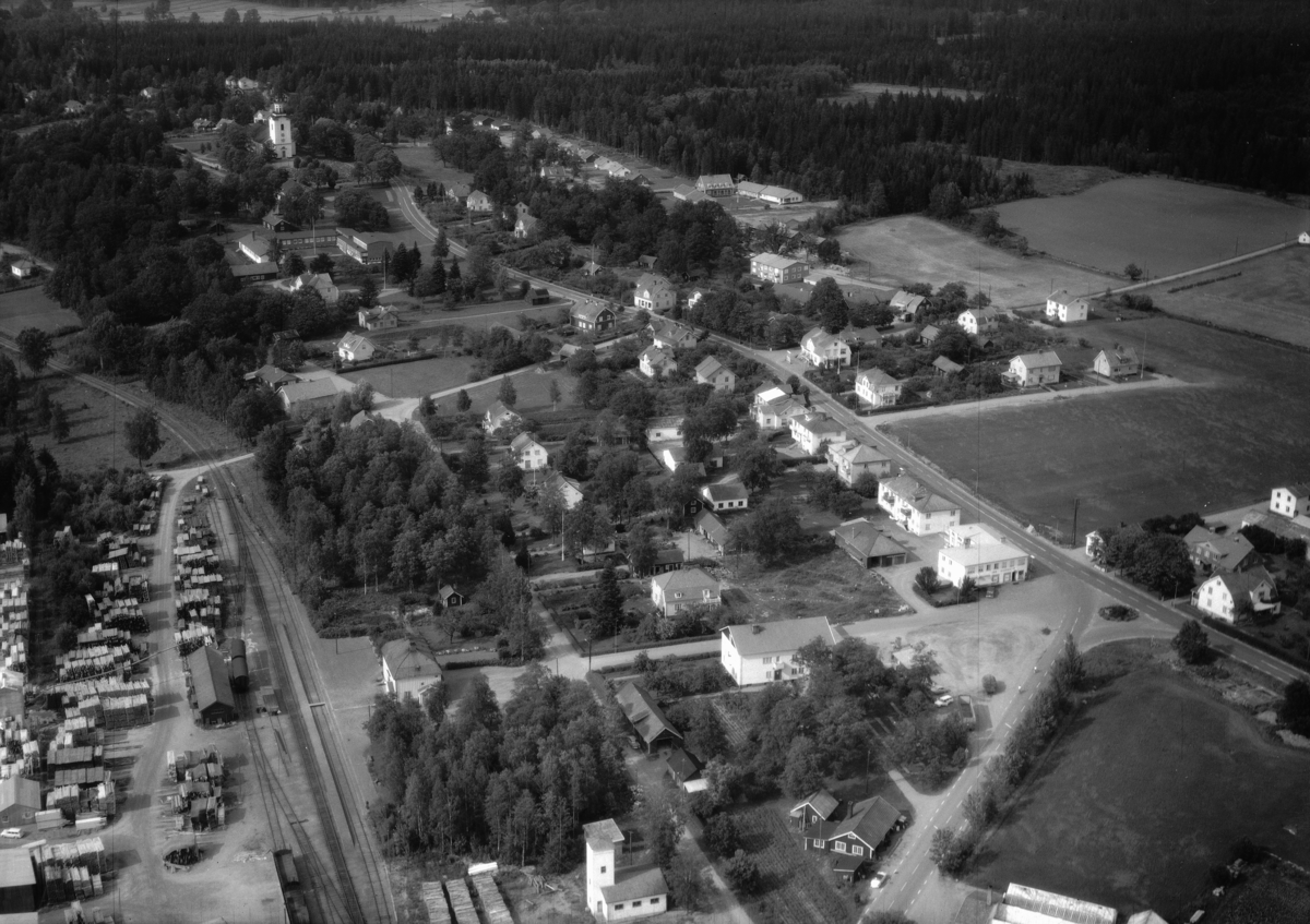 Flygfoto över Korsberga i Vetlanda kommun, Jönköpings län 1058/1967