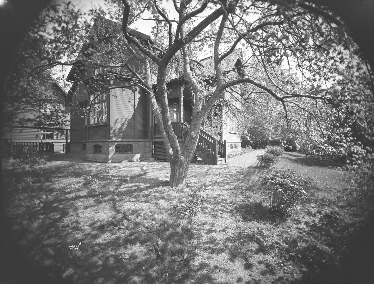 Frk. Krags villa med stor hage, Nordraaks gate 18. Fotografert mai 1939.