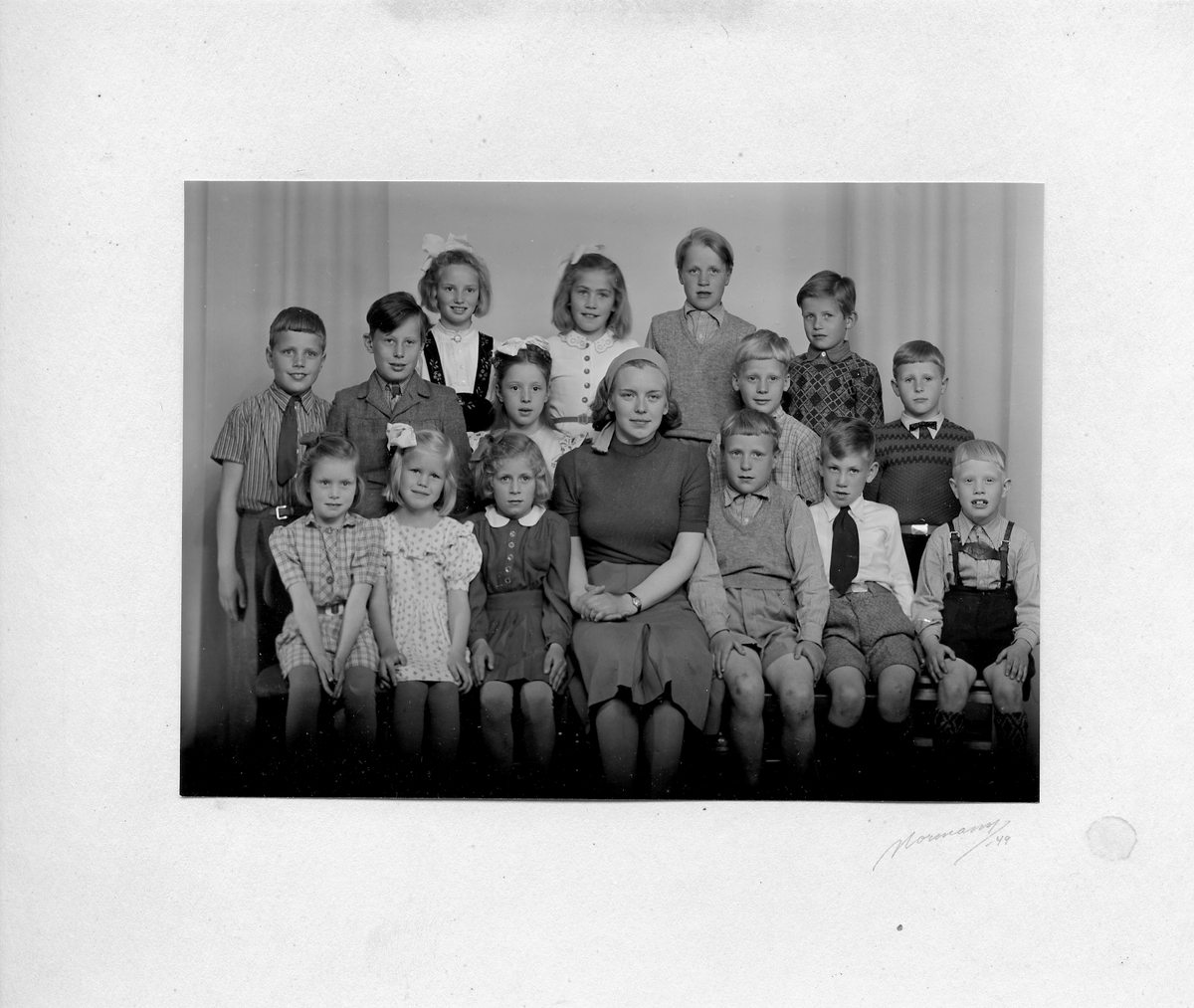 Otnes småskole 1. - 3. klasse 1948-1949