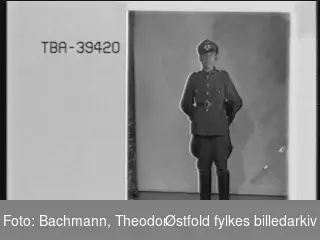 Portrett av tysk soldat i uniform, Max Traut.