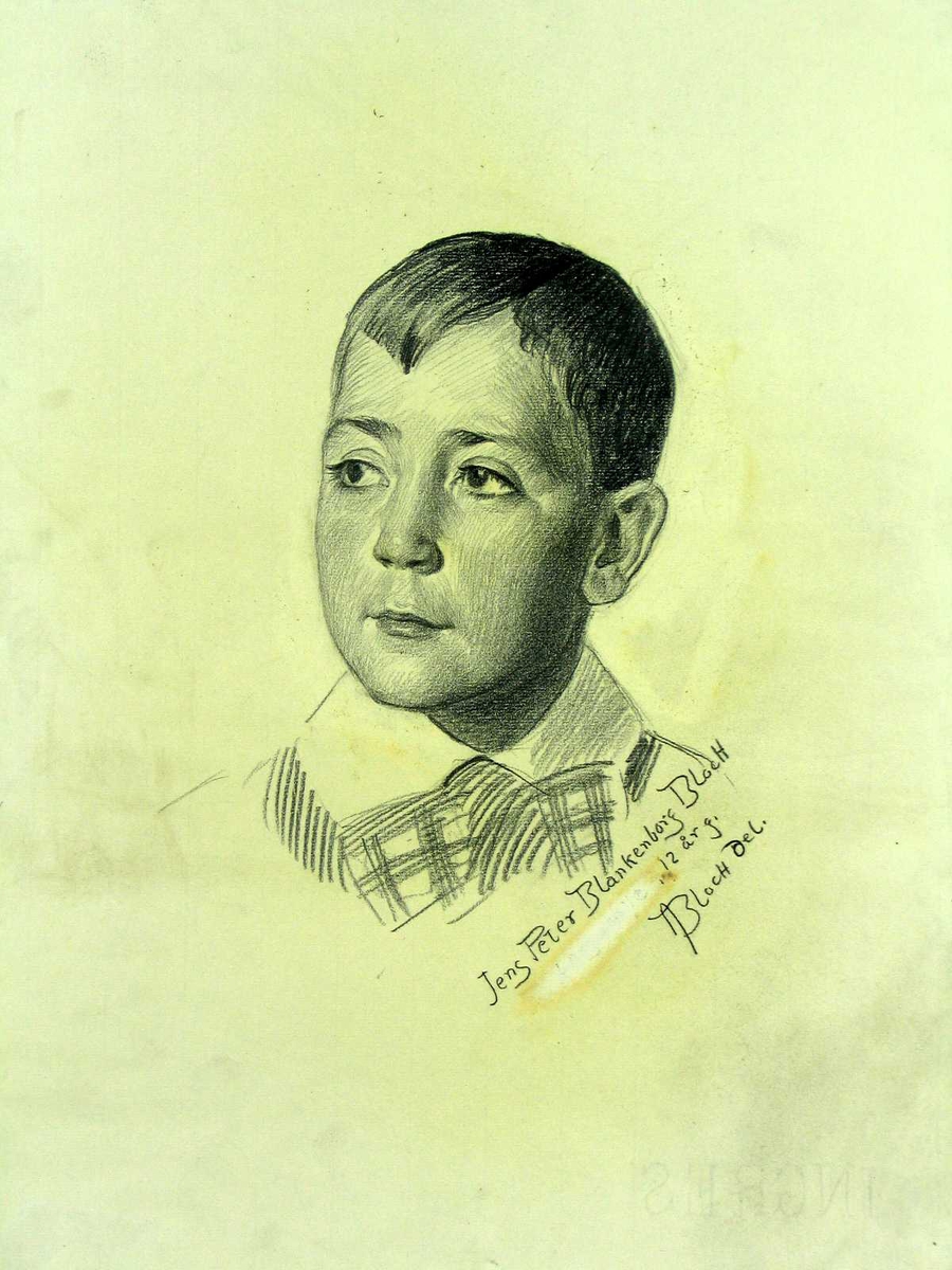 Portrett av en gutt.