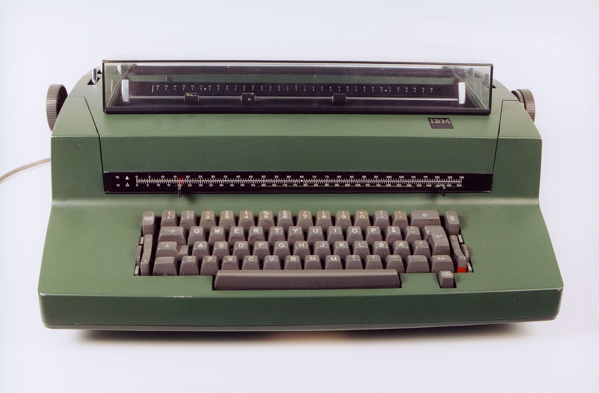 postmuseet, gjenstander, IBM skrivemaskin