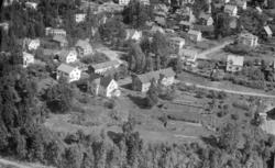 Flyfoto, Lillehammer, nedre bydel, Sorgendal i forgrunnen, U