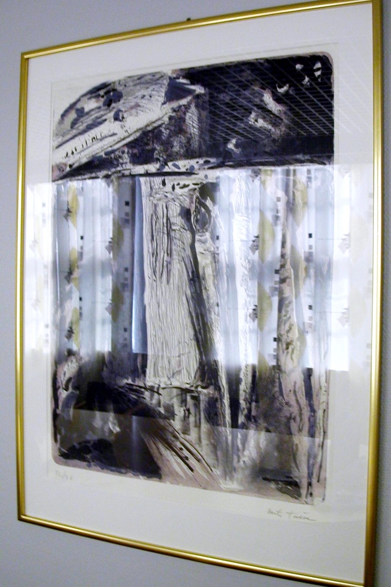 Ett av to litografier innkjøpt fra Bergen kunstforening i 1989.