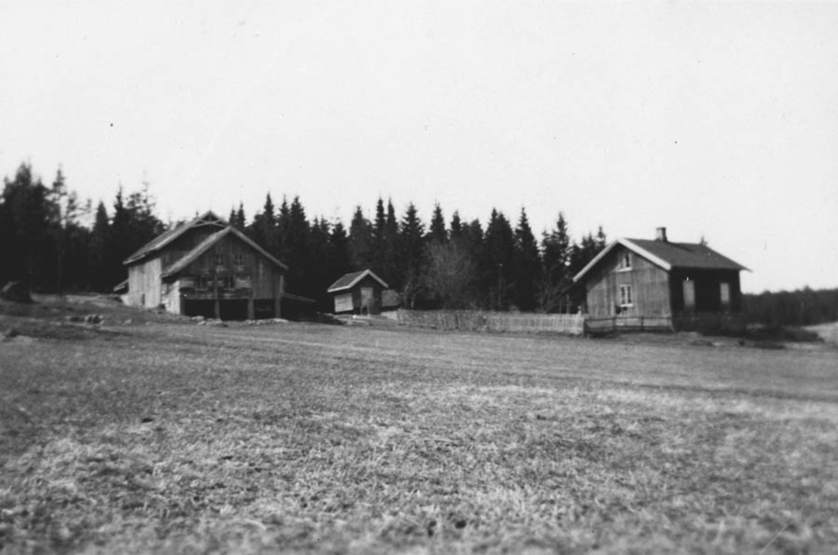 Husene på Uriansrud før husene ble bygget om.