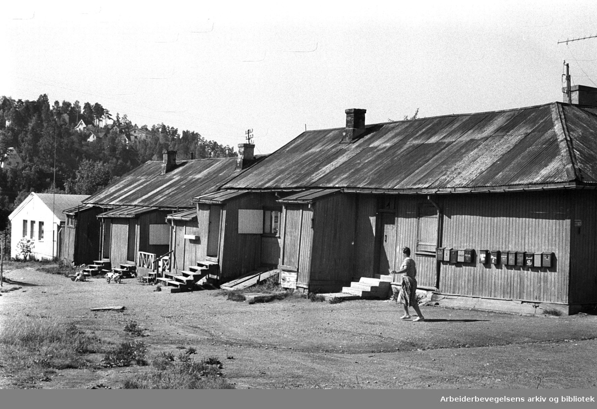 Brakker på Etterstad,.august 1961