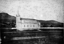 Nesset kirke, Eidsvåg. ca 1900.Dette er det eldste kjente bi