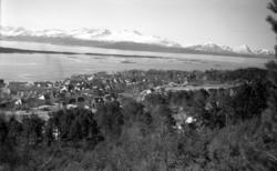 Molde by sett fra nord..(Bilde tatt mellom 18.03.1951 og 08.