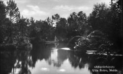 Retiro. .Svanedammen "Atlanterhavet" hadde levende svaner, o