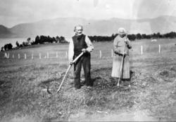 Bildet er tatt på garden i "Myrå" på Rekdal.