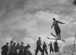 Familieskirenn på Brynseter. 
Familiene Smith, Jomar Larsen