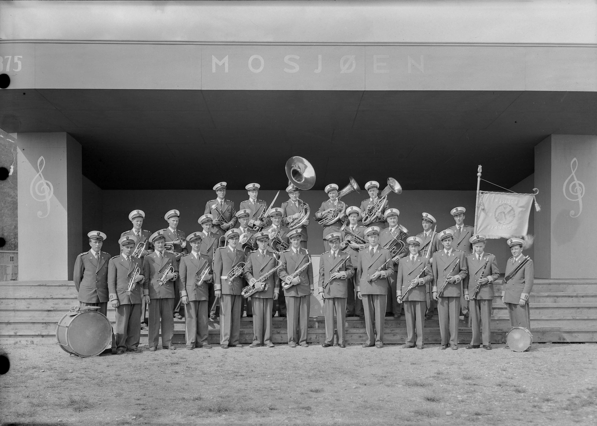 Mosjøen hornmusikk ved 75-årsjubileet