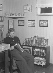 Gerd og Martin Stokken i hytta på Vådan