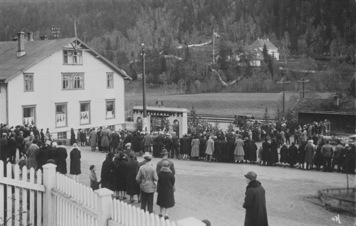 Kronprins Olav og Kronprinsesse Mârthas besøk på Løkken i 1929.