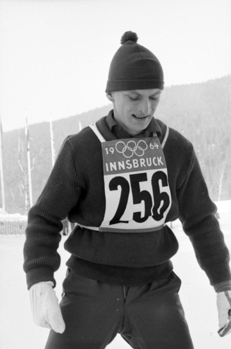 Josef Przybyla, Polen, OL, Innsbruck, 1964. Hopper.