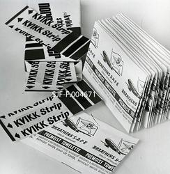 Reklamefoto av produkter lagd av bestrøket papir fra Drammen