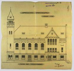 Indremissionens forsamlingslokale [Arbeidstegning]