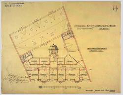 Nybygning for N. Ingebrigtsens enke, Aalesund [Arbeidstegnin